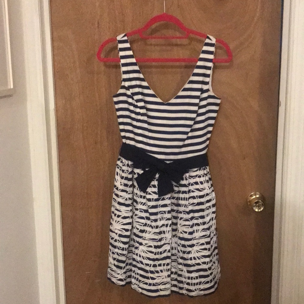 Stripped Blue & White dress